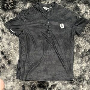 Men's Black Button-Up Shirt